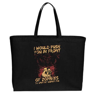 Halloween Zombie Guinea Pig Gift For Men Women & Kids Cotton Canvas Jumbo Tote