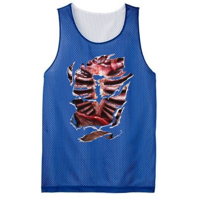 Halloween Zombie Gore DIY Costume Mesh Reversible Basketball Jersey Tank