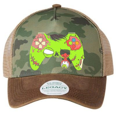 Halloween Zombie Gaming Controller Halloween Video Game Funny Gift Legacy Tie Dye Trucker Hat