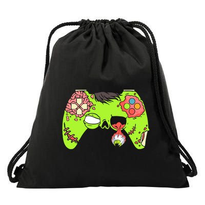 Halloween Zombie Gaming Controller Halloween Video Game Funny Gift Drawstring Bag