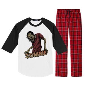 Horror Zombie Halloween Raglan Sleeve Pajama Set