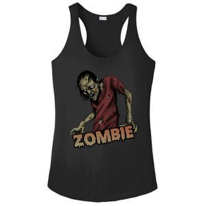 Horror Zombie Halloween Ladies PosiCharge Competitor Racerback Tank