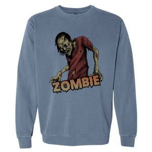 Horror Zombie Halloween Garment-Dyed Sweatshirt