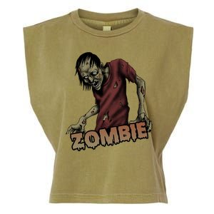 Horror Zombie Halloween Garment-Dyed Women's Muscle Tee