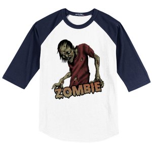 Horror Zombie Halloween Baseball Sleeve Shirt