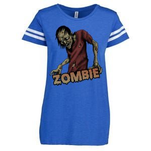 Horror Zombie Halloween Enza Ladies Jersey Football T-Shirt