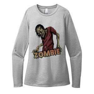 Horror Zombie Halloween Womens CVC Long Sleeve Shirt