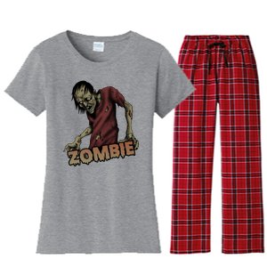 Horror Zombie Halloween Women's Flannel Pajama Set