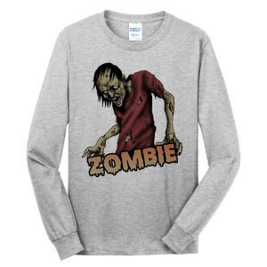 Horror Zombie Halloween Tall Long Sleeve T-Shirt