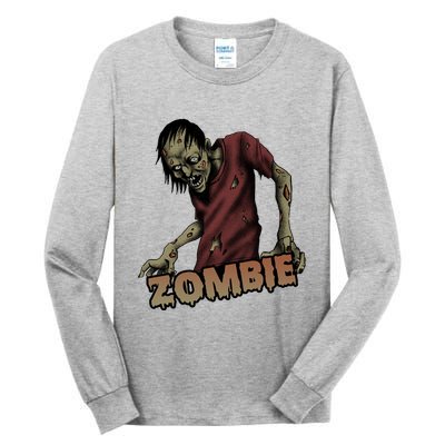 Horror Zombie Halloween Tall Long Sleeve T-Shirt