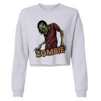 Horror Zombie Halloween Cropped Pullover Crew