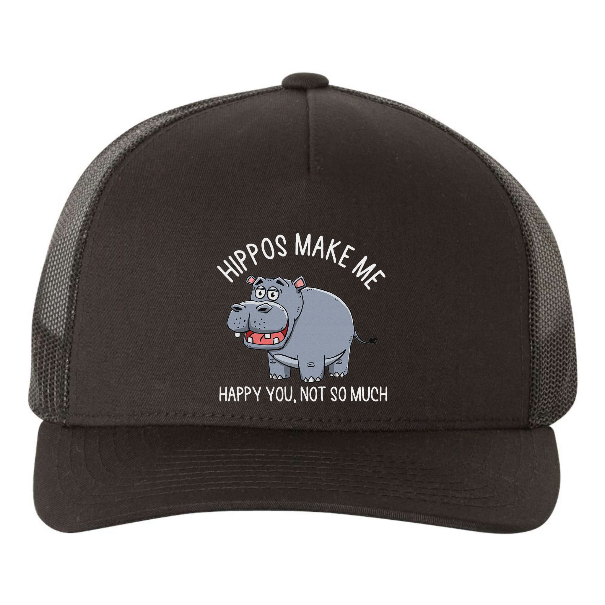 Hippopotamus Zookeeper Hippotology Hippo Lover Yupoong Adult 5-Panel Trucker Hat