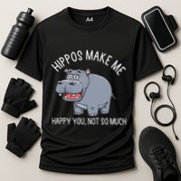 Hippopotamus Zookeeper Hippotology Hippo Lover Cooling Performance Crew T-Shirt