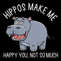 Hippopotamus Zookeeper Hippotology Hippo Lover Cooling Performance Crew T-Shirt