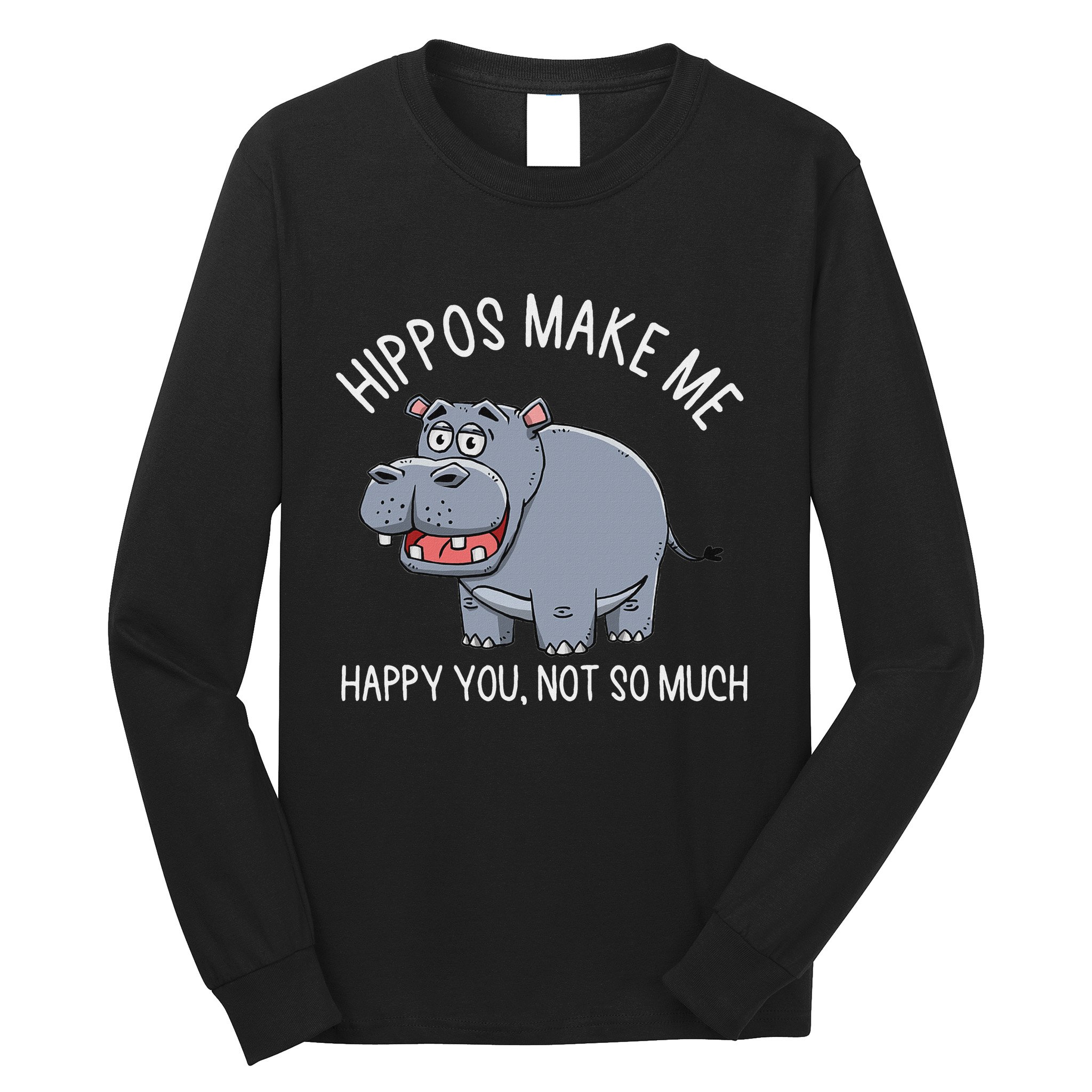 Hippopotamus Zookeeper Hippotology Hippo Lover Long Sleeve Shirt