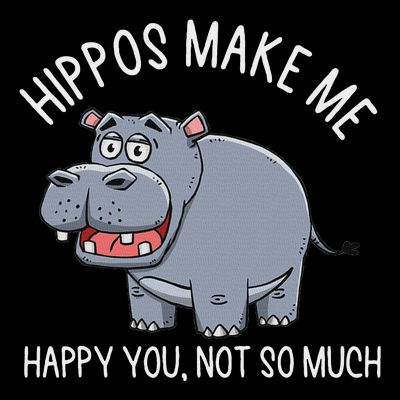Hippopotamus Zookeeper Hippotology Hippo Lover T-Shirt
