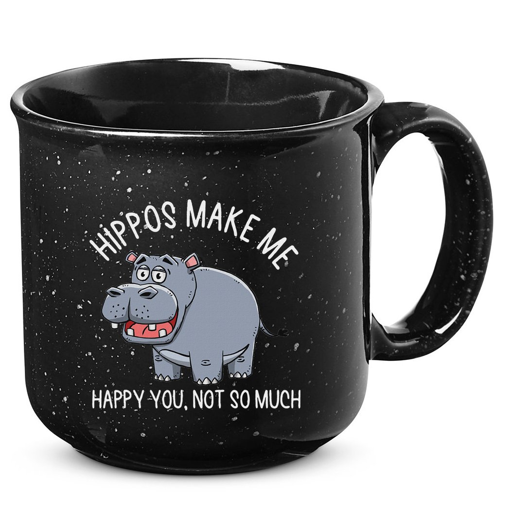 Hippopotamus Zookeeper Hippotology Hippo Lover 15oz Campfire Ceramic Mug