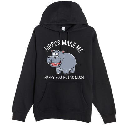 Hippopotamus Zookeeper Hippotology Hippo Lover Premium Pullover Hoodie