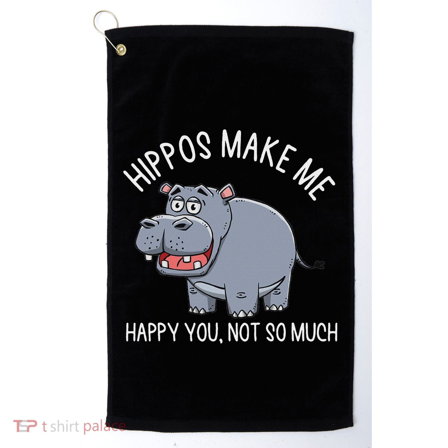 Hippopotamus Zookeeper Hippotology Hippo Lover Golf Towel