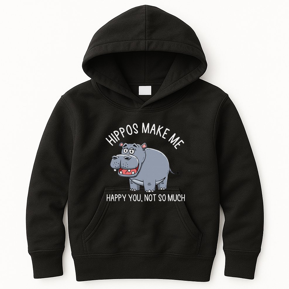 Hippopotamus Zookeeper Hippotology Hippo Lover Kids Hoodie