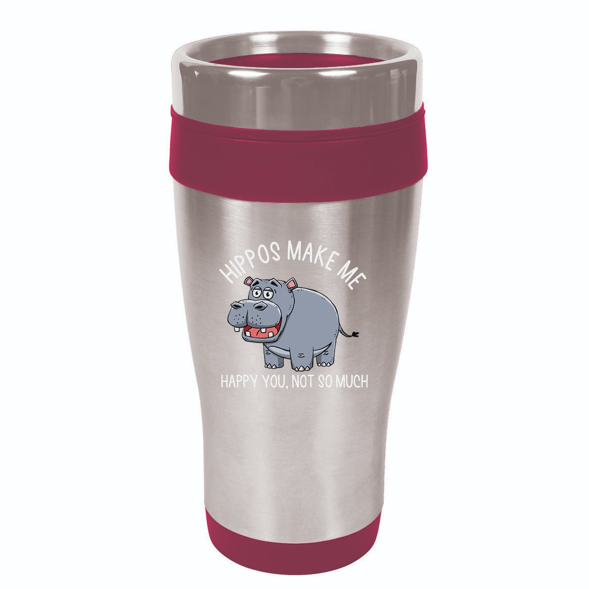 Hippopotamus Zookeeper Hippotology Hippo Lover 16oz Travel Tumbler