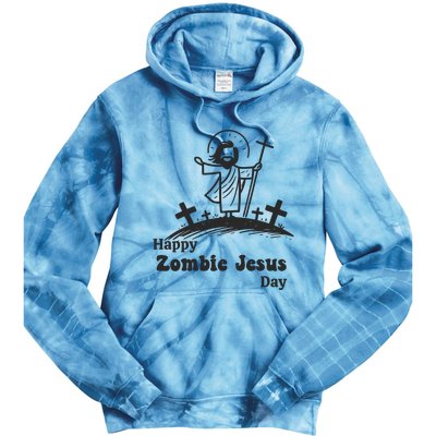 Happy Zombie Jesus Day Tie Dye Hoodie