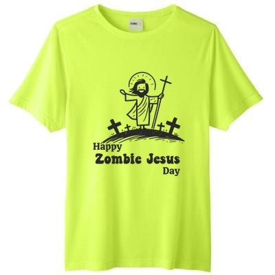 Happy Zombie Jesus Day Tall Fusion ChromaSoft Performance T-Shirt