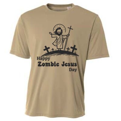 Happy Zombie Jesus Day Cooling Performance Crew T-Shirt