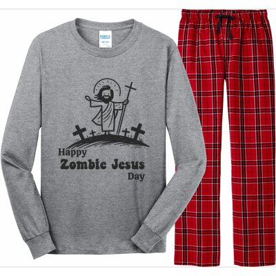 Happy Zombie Jesus Day Long Sleeve Pajama Set