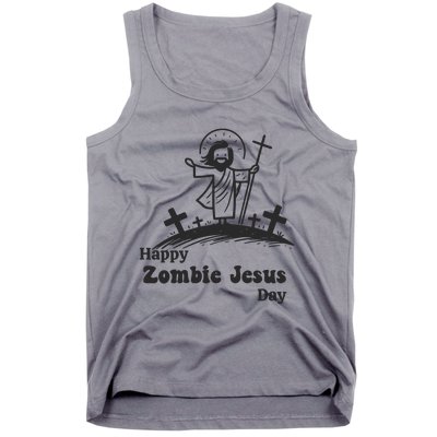 Happy Zombie Jesus Day Tank Top