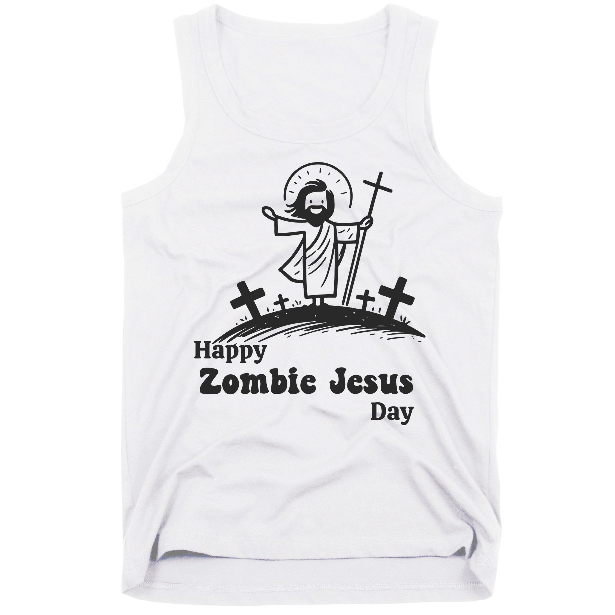 Happy Zombie Jesus Day Tank Top