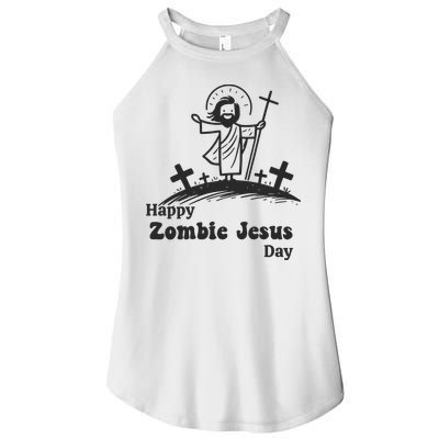 Happy Zombie Jesus Day Women's Perfect Tri Rocker Tank