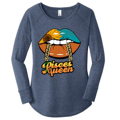 Hippie Zodiac Pisces Queen Gift Women's Perfect Tri Tunic Long Sleeve Shirt