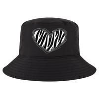 Heart Zebra Print For Zebra Lover Cool Comfort Performance Bucket Hat