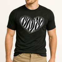 Heart Zebra Print For Zebra Lover Performance Shirt