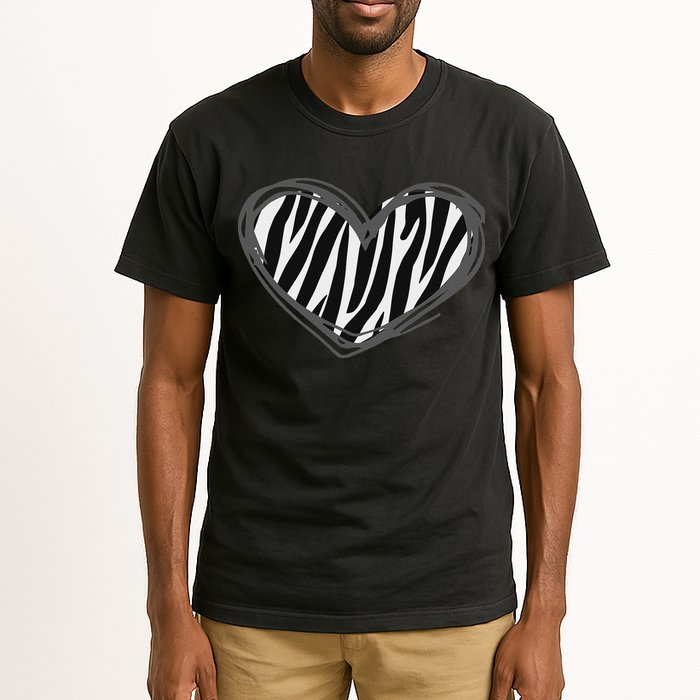Heart Zebra Print For Zebra Lover Tall T-Shirt