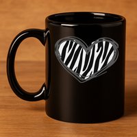 Heart Zebra Print For Zebra Lover 11oz C Handle Ceramic Mug