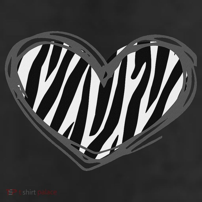 Heart Zebra Print For Zebra Lover Beanie
