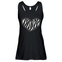 Heart Zebra Print For Zebra Lover Ladies Essential Flowy Tank