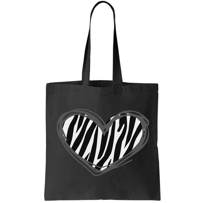 Heart Zebra Print For Zebra Lover Bag