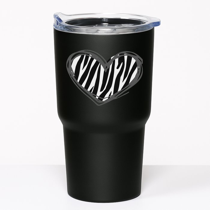 Heart Zebra Print For Zebra Lover Tumbler