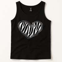 Heart Zebra Print For Zebra Lover Tank Top