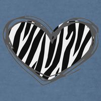 Heart Zebra Print For Zebra Lover Garment-Dyed Sweatshirt