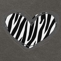 Heart Zebra Print For Zebra Lover Cotton Canvas Backpack