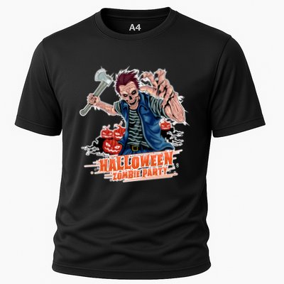 Halloween Zombie Party Pumpkin Patch Zombies Funny Performance Shirt