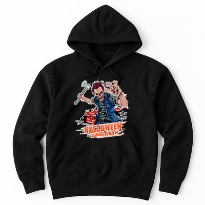 Halloween Zombie Party Pumpkin Patch Zombies Funny Hoodie