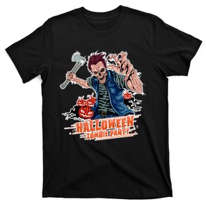 Halloween Zombie Party Pumpkin Patch Zombies Funny T-Shirt