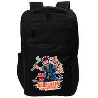 Halloween Zombie Party Pumpkin Patch Zombies Funny Impact Tech Backpack