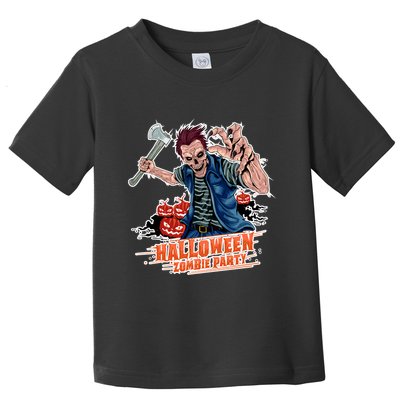 Halloween Zombie Party Pumpkin Patch Zombies Funny Toddler T-Shirt