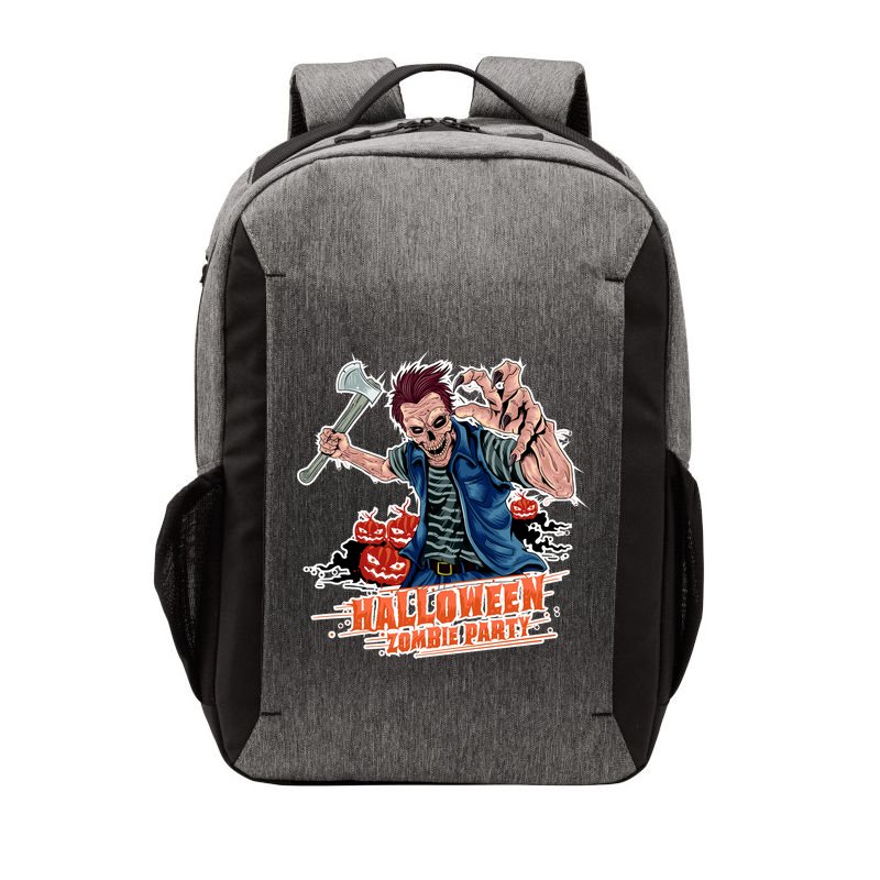 Halloween Zombie Party Pumpkin Patch Zombies Funny Vector Backpack